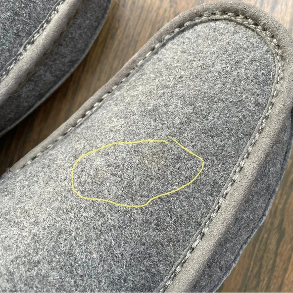 UGG Men\'s Ascot Wool Grey Moccasins Slipper Shoes 3233 main image 7